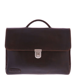 Plevier Oxford briefcase 15.6 inch brown