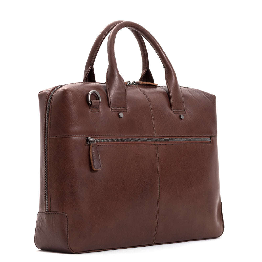 Plevier Basalt business bag 15.6 inch brown