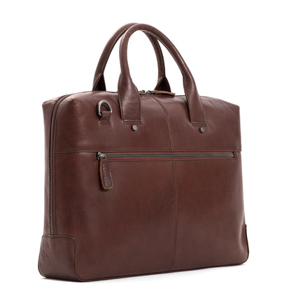 Plevier Basalt business bag 15.6 inch brown