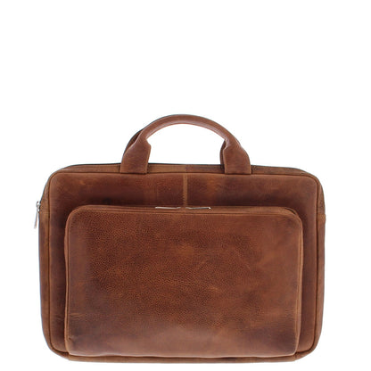 Plevier Esplanade laptop sleeve/bag 15.6 inch cognac