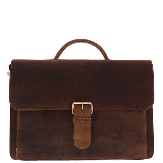 Plover Darwin briefcase 15.6 inch brown