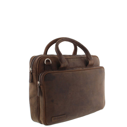 Plevier Bell laptop bag 13-15 inch brown