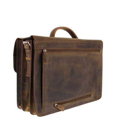 Plevier Zeppelin briefcase 17.3 inch brown