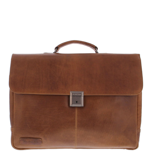 Plevier Decca briefcase 17.3 inch brown