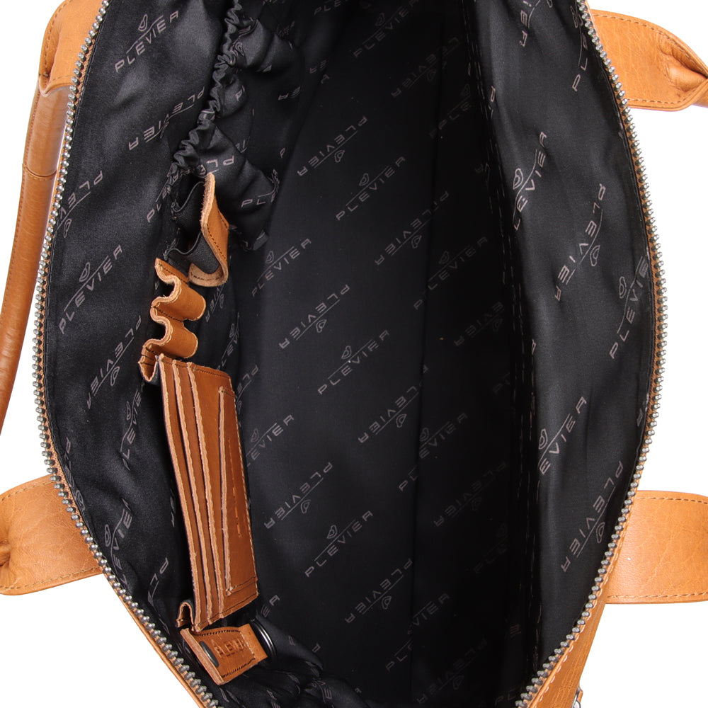 Plevier Beryl shoulder bag 15.6 inch cognac