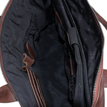 Plevier Copal shoulder bag 17.3 inch brown