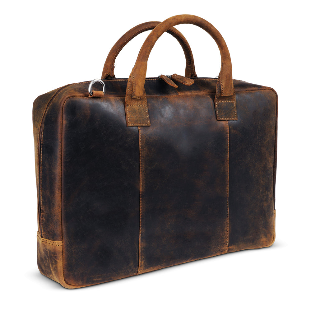 Plevier Adler laptop bag 17.3 inch brown